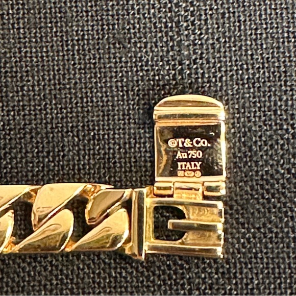 NEW ✨ Authentic Tiffany’s Rose Gold Curb Link Bracelet 7” HEAVY - Picture 4 of 7